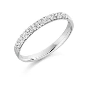 0.25cts Double Row Of Diamonds Ring