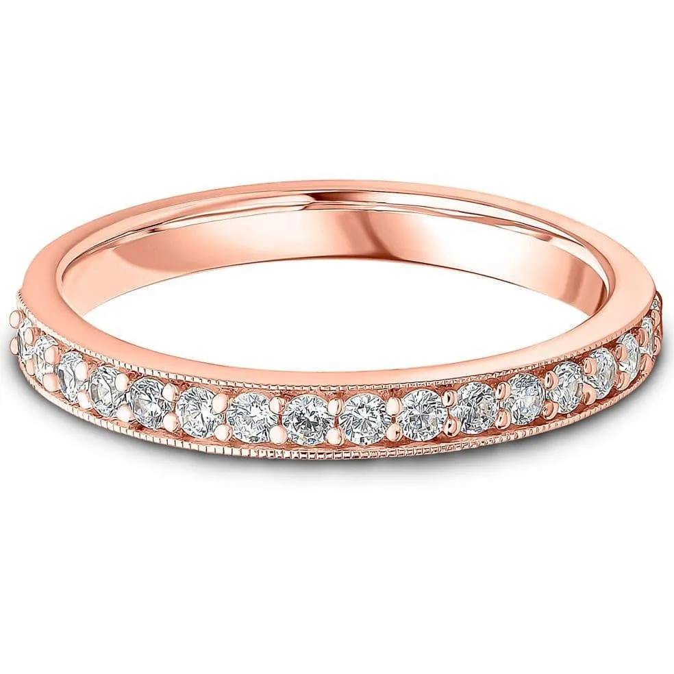 0.25cts Vintage Grain Diamond wedding ring