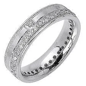 0.72ct 14K or 18K White Gold Diamond Ring
