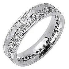 0.72ct 14K or 18K White Gold Diamond Ring
