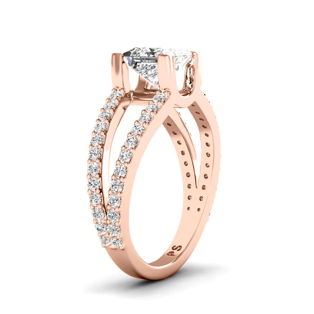 0.85-2.00 CT Round & Princess Cut Diamonds - Engagement Ring