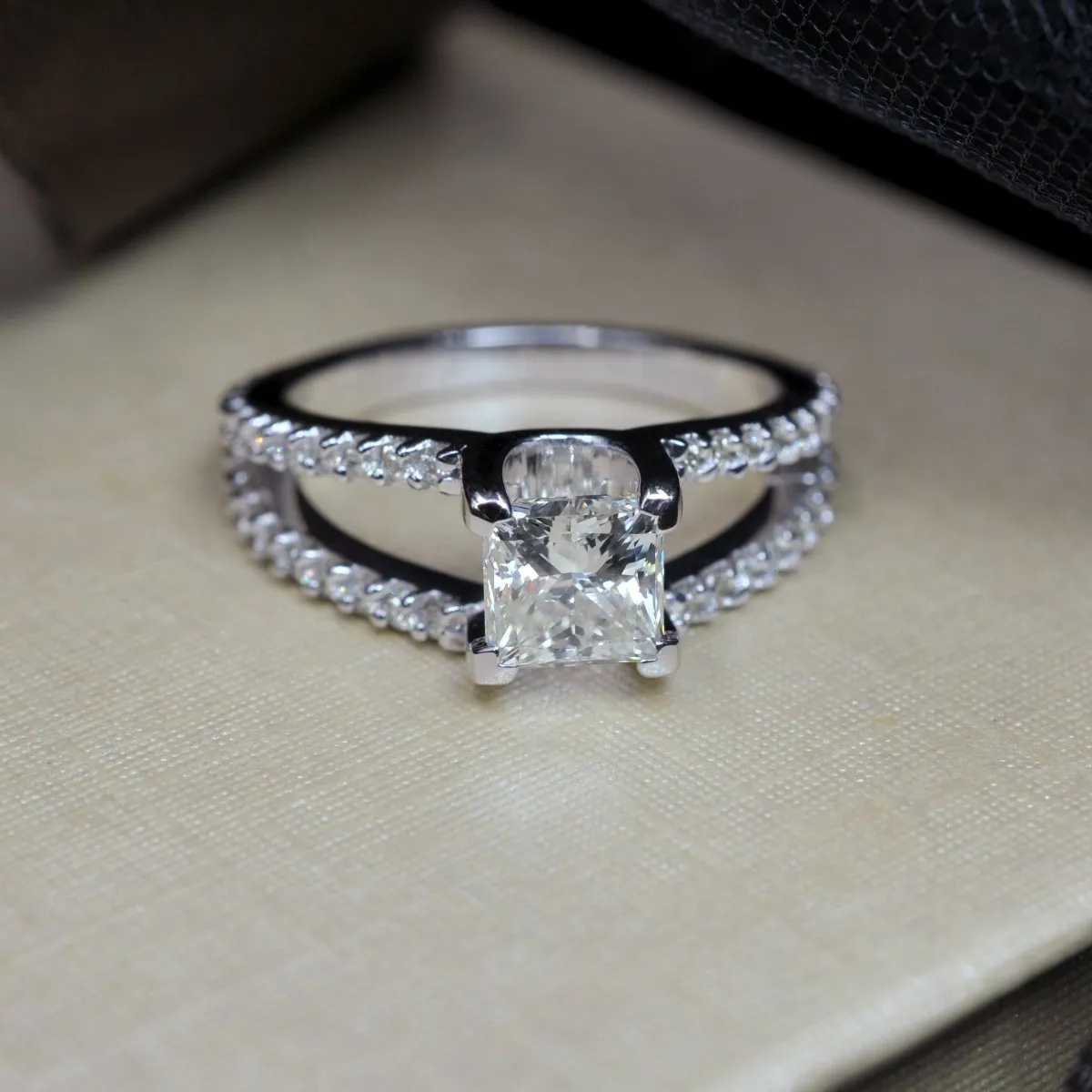 0.85-2.00 CT Round & Princess Cut Diamonds - Engagement Ring