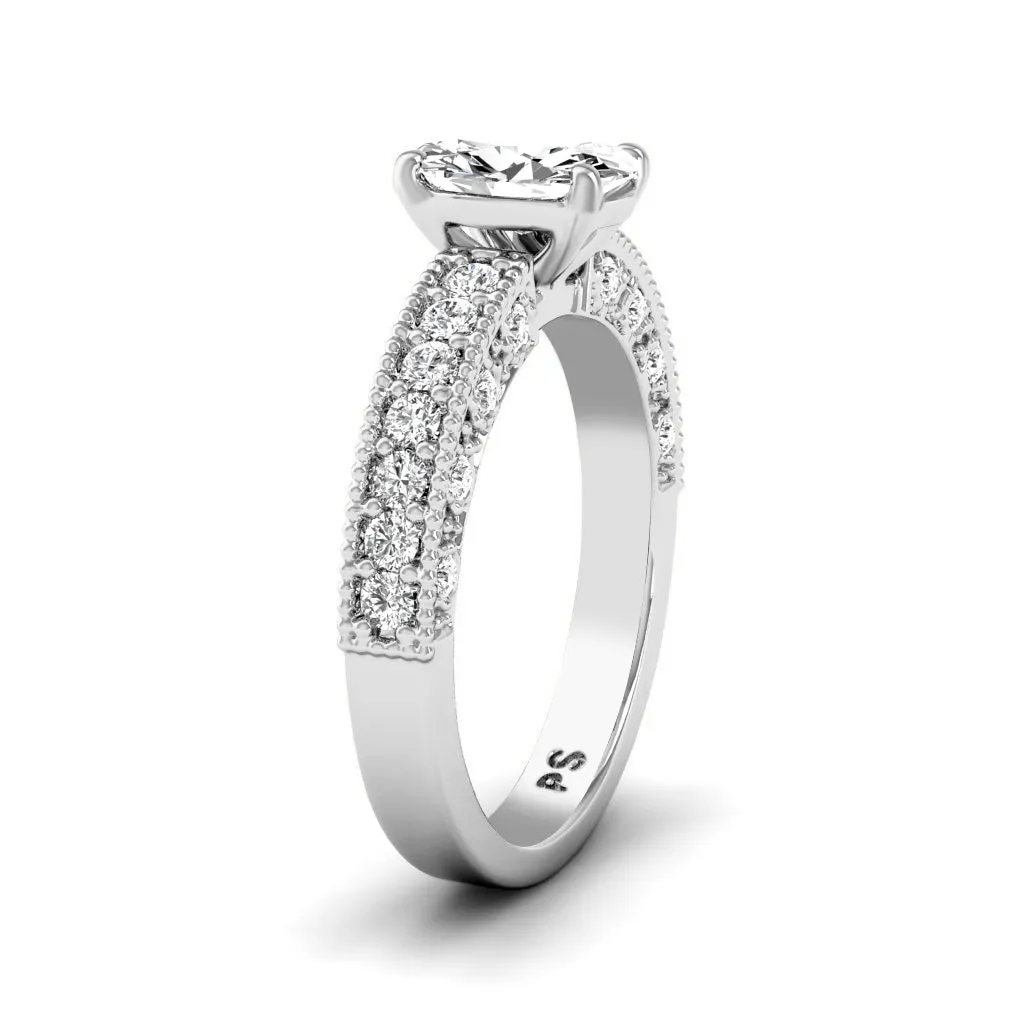 0.95-2.10 CT Round & Princess Cut Diamonds - Solitaire Ring