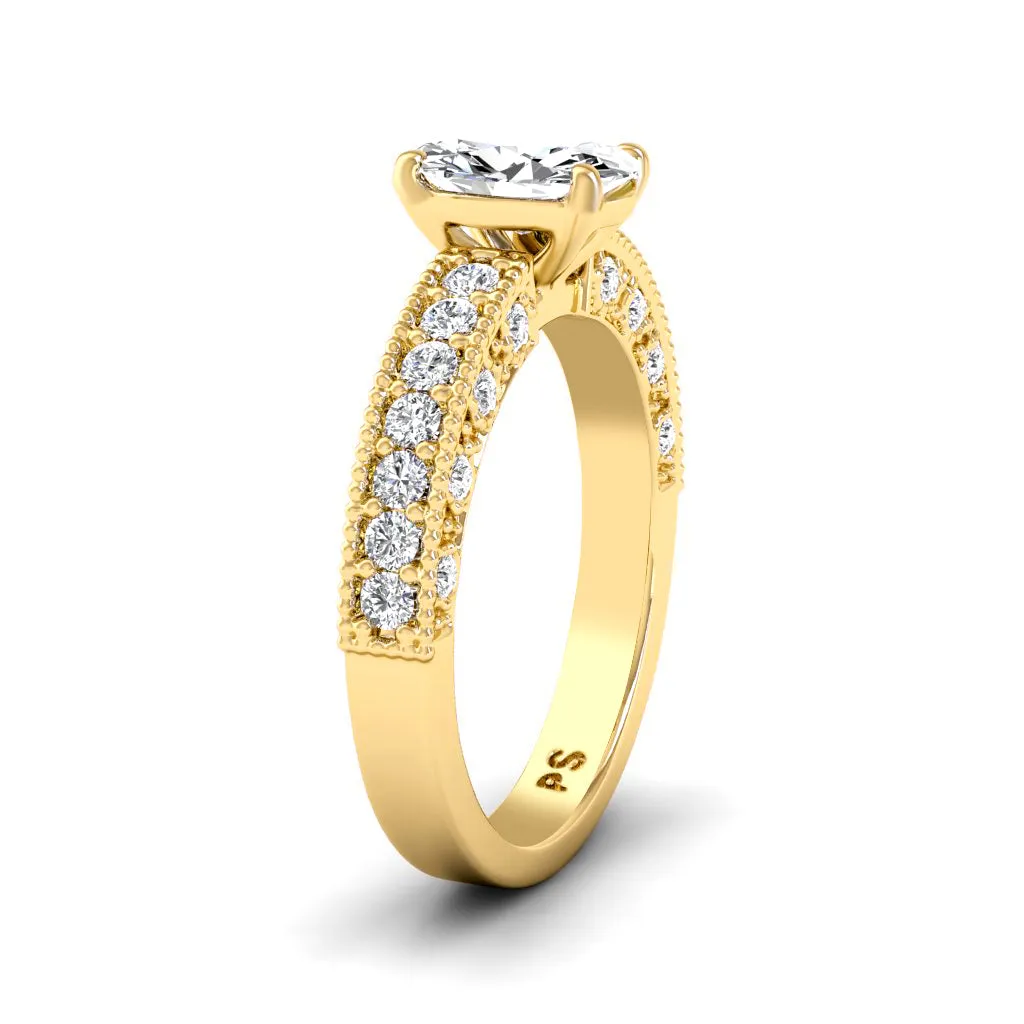 0.95-2.10 CT Round & Princess Cut Diamonds - Solitaire Ring