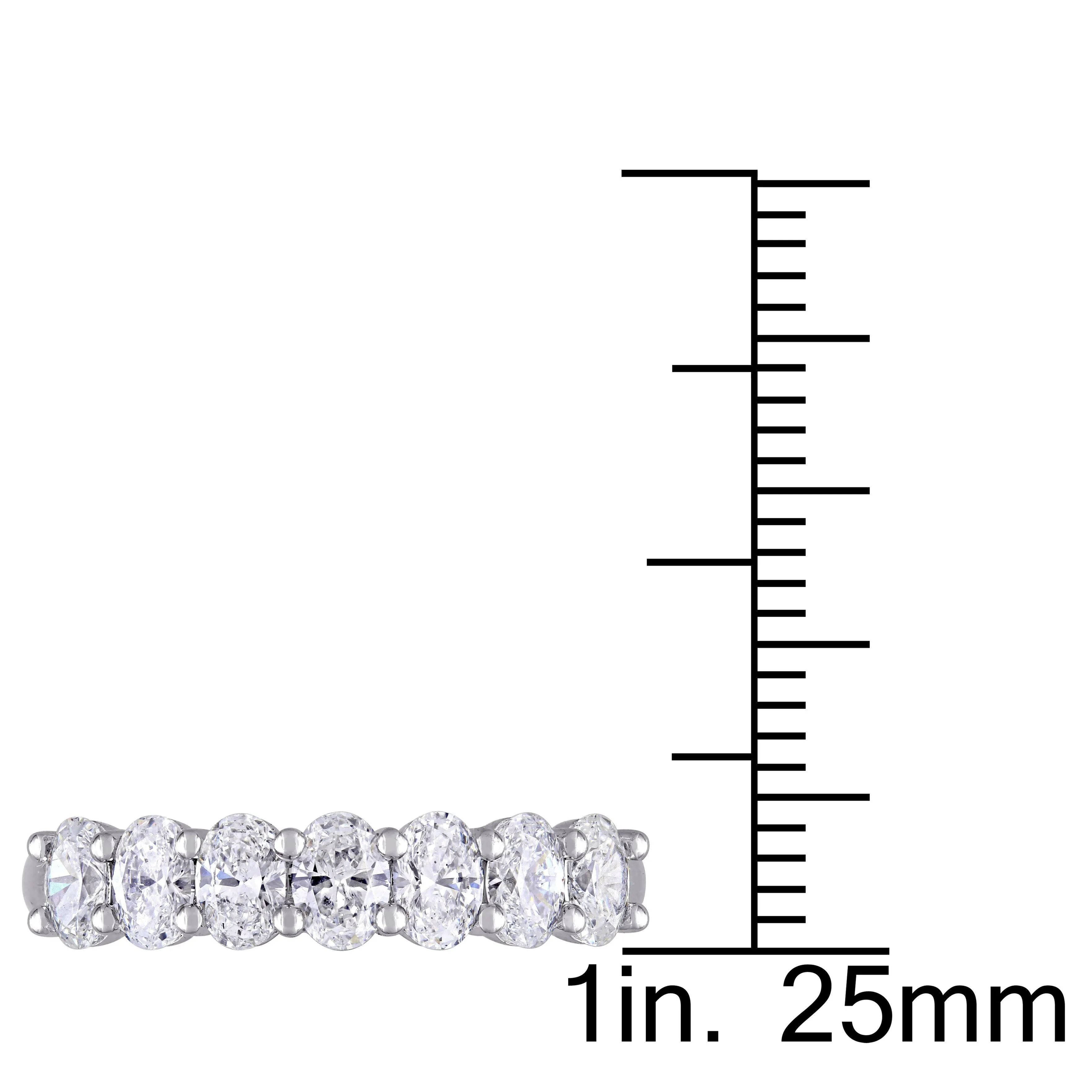 1 1/3 CT Oval Diamond Semi-Eternity Bridal Ring