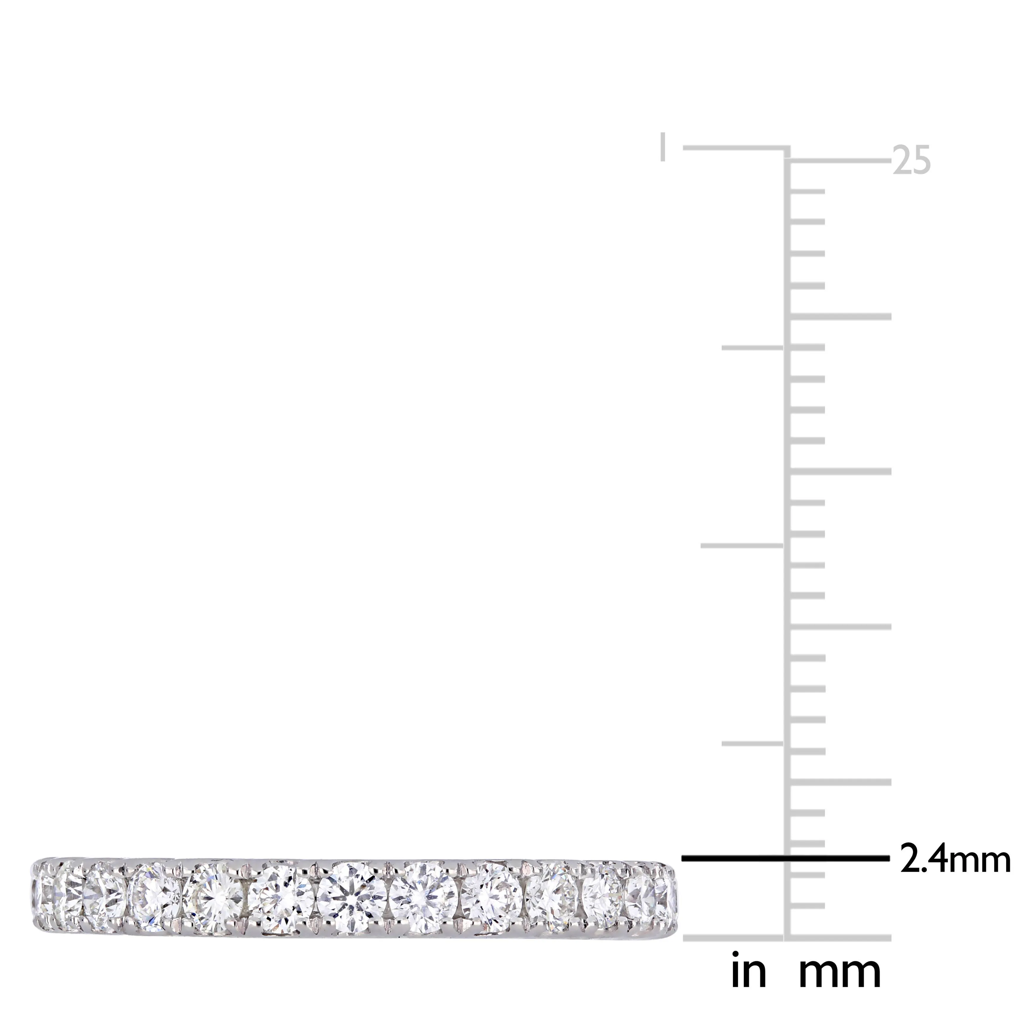 1 CT Diamond TW Eternity Ring 14k White Gold GH SI