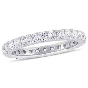 1 CT Diamond TW Eternity Ring 14k White Gold GH SI