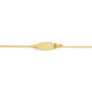 10K Yellow Gold Baby ID Bracelet
