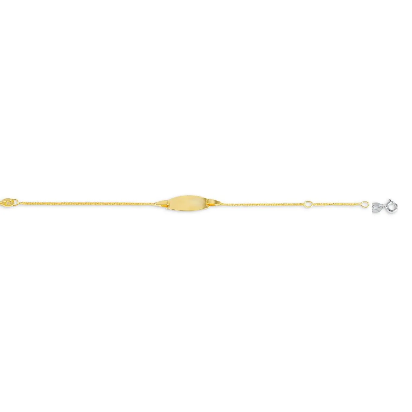 10K Yellow Gold Baby ID Bracelet
