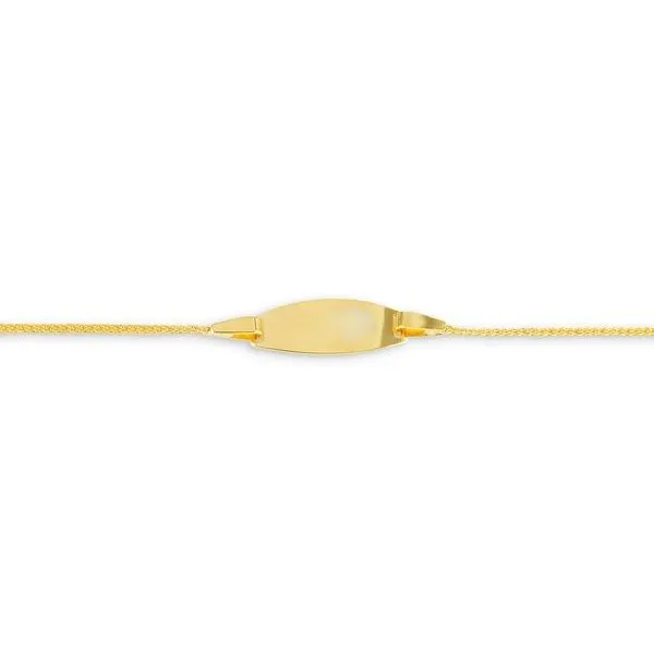 10K Yellow Gold Baby ID Bracelet