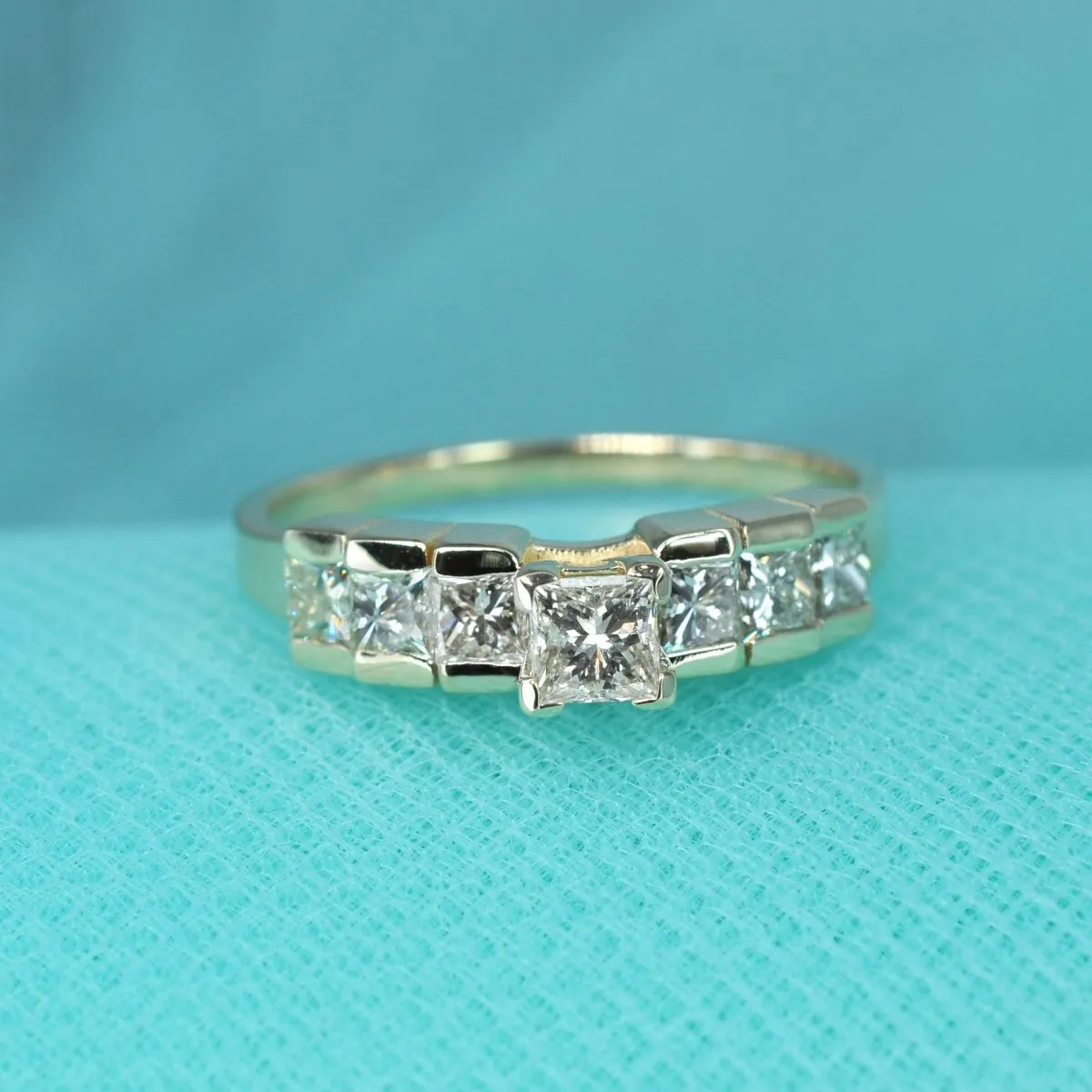 1.15-2.30 CT Princess Cut Diamonds - Engagement Ring