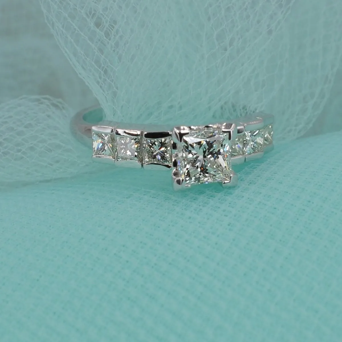 1.15-2.30 CT Princess Cut Diamonds - Engagement Ring