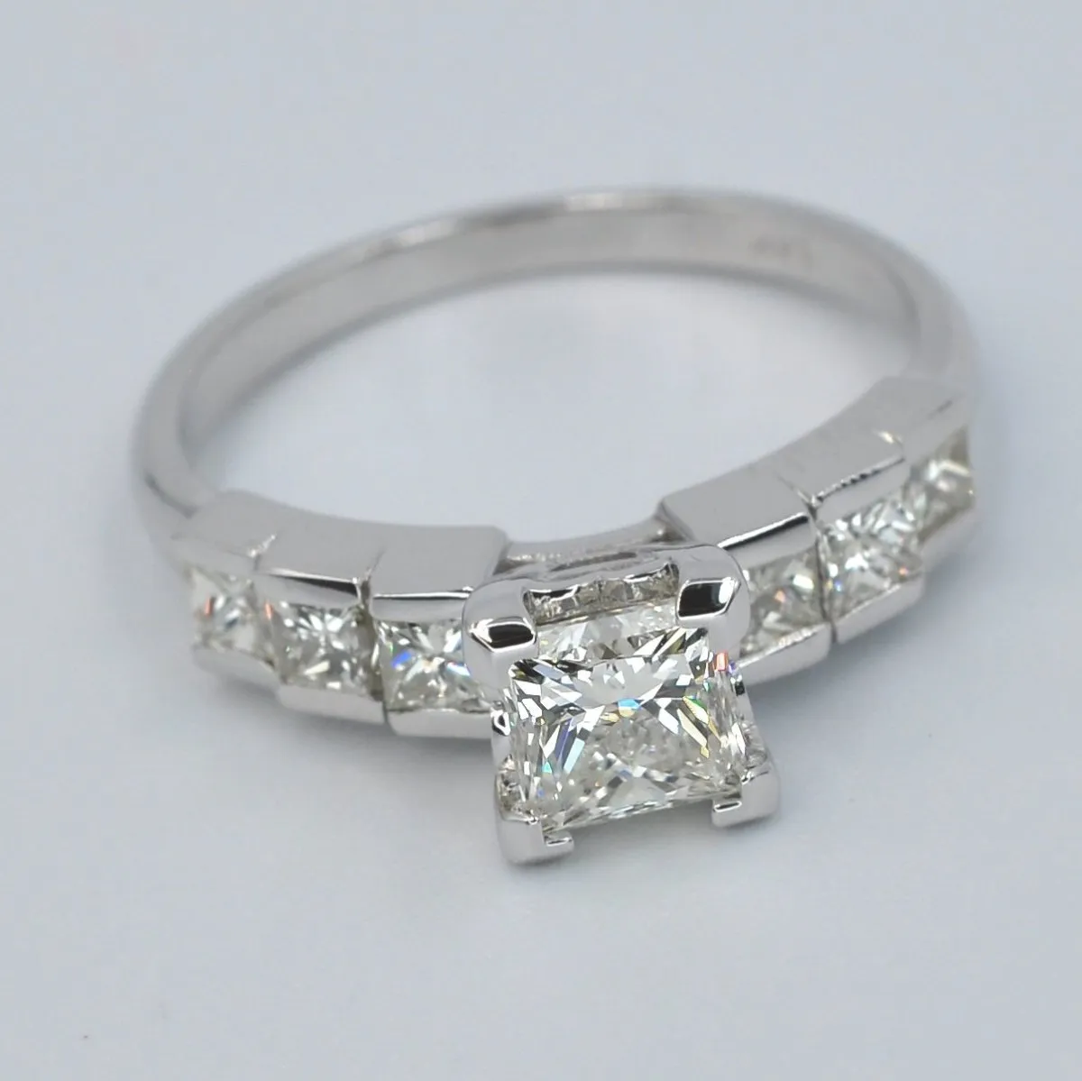 1.15-2.30 CT Princess Cut Diamonds - Engagement Ring