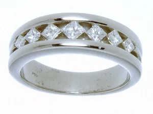 1.25ct Diamond Platinum Wedding Band