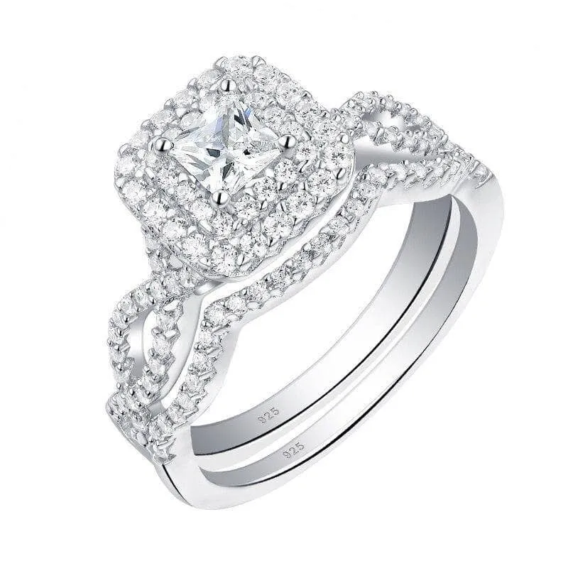 1.3 Ct Princess Cut Diamond Engagement Ring