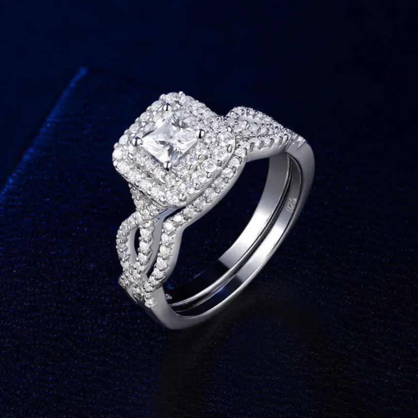 1.3 Ct Princess Cut Diamond Engagement Ring