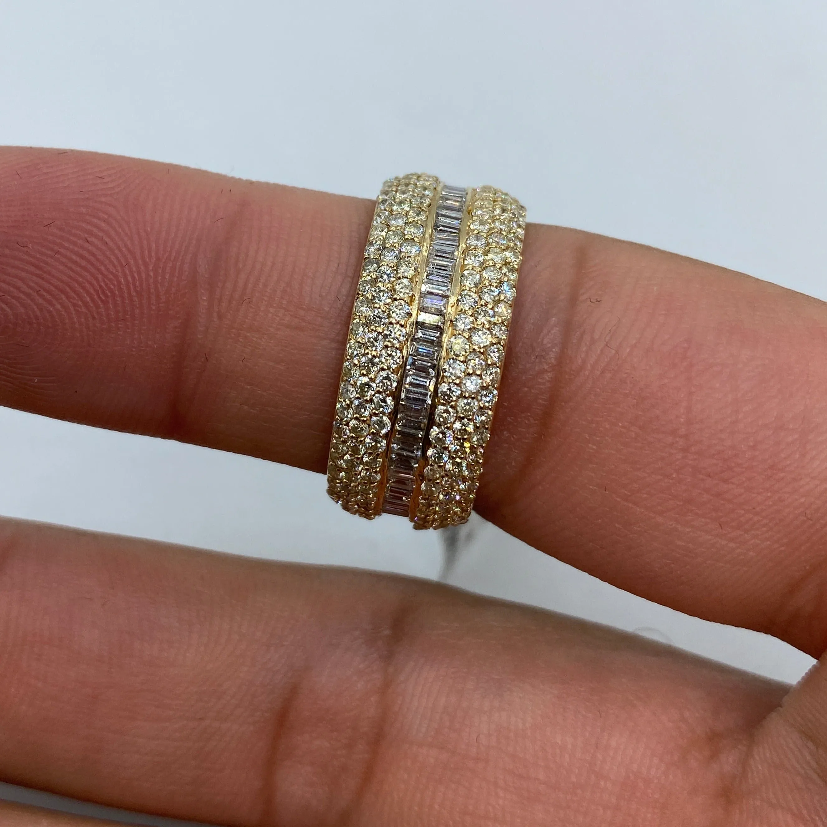 14K Eternity Diamond Baguette ring