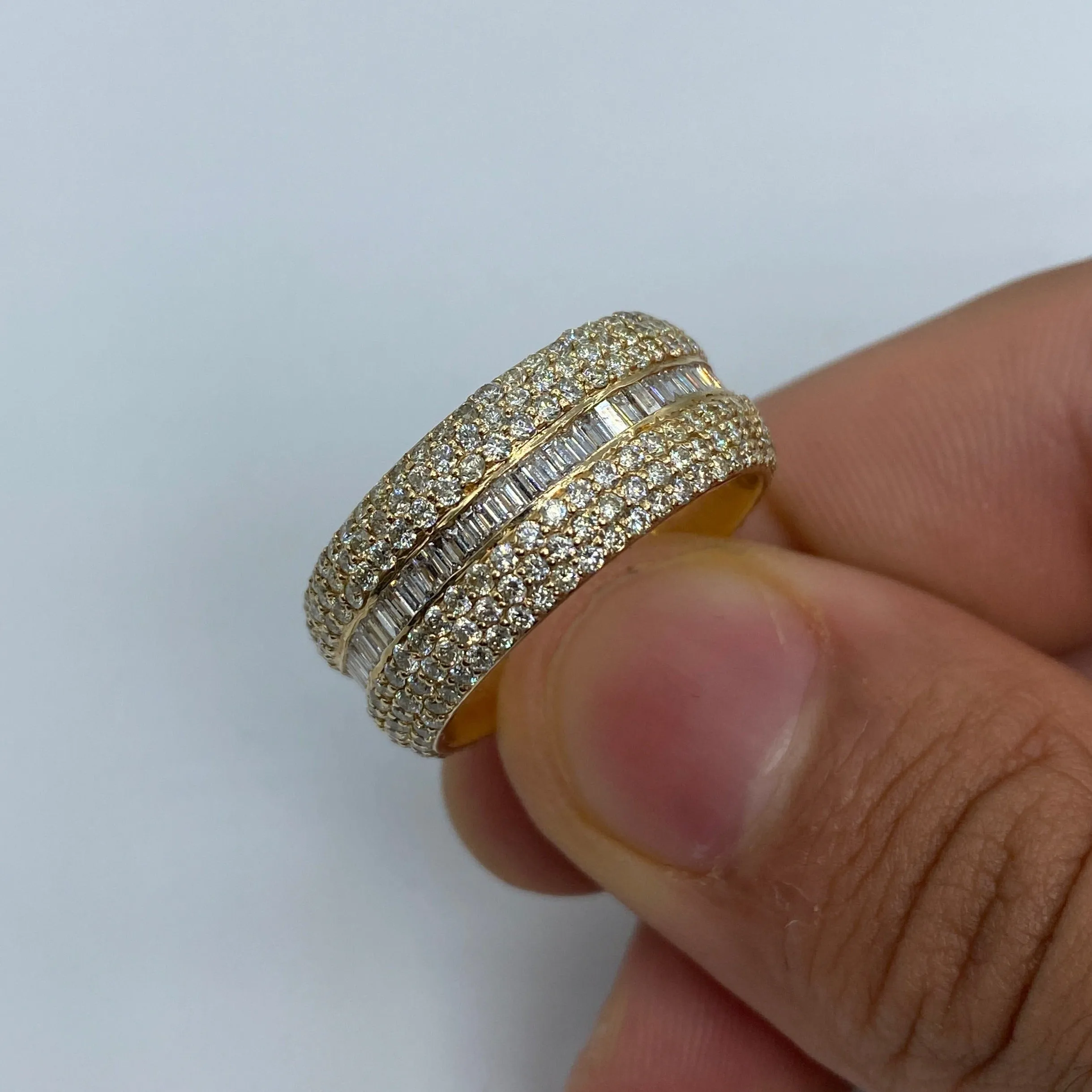 14K Eternity Diamond Baguette ring