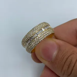 14K Eternity Diamond Baguette ring
