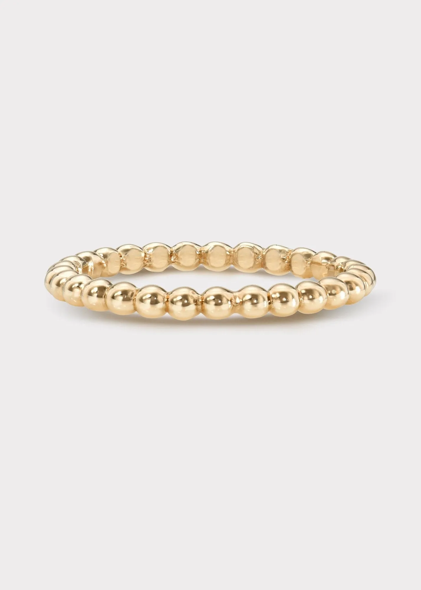 14k Gold Beads Eternity Band