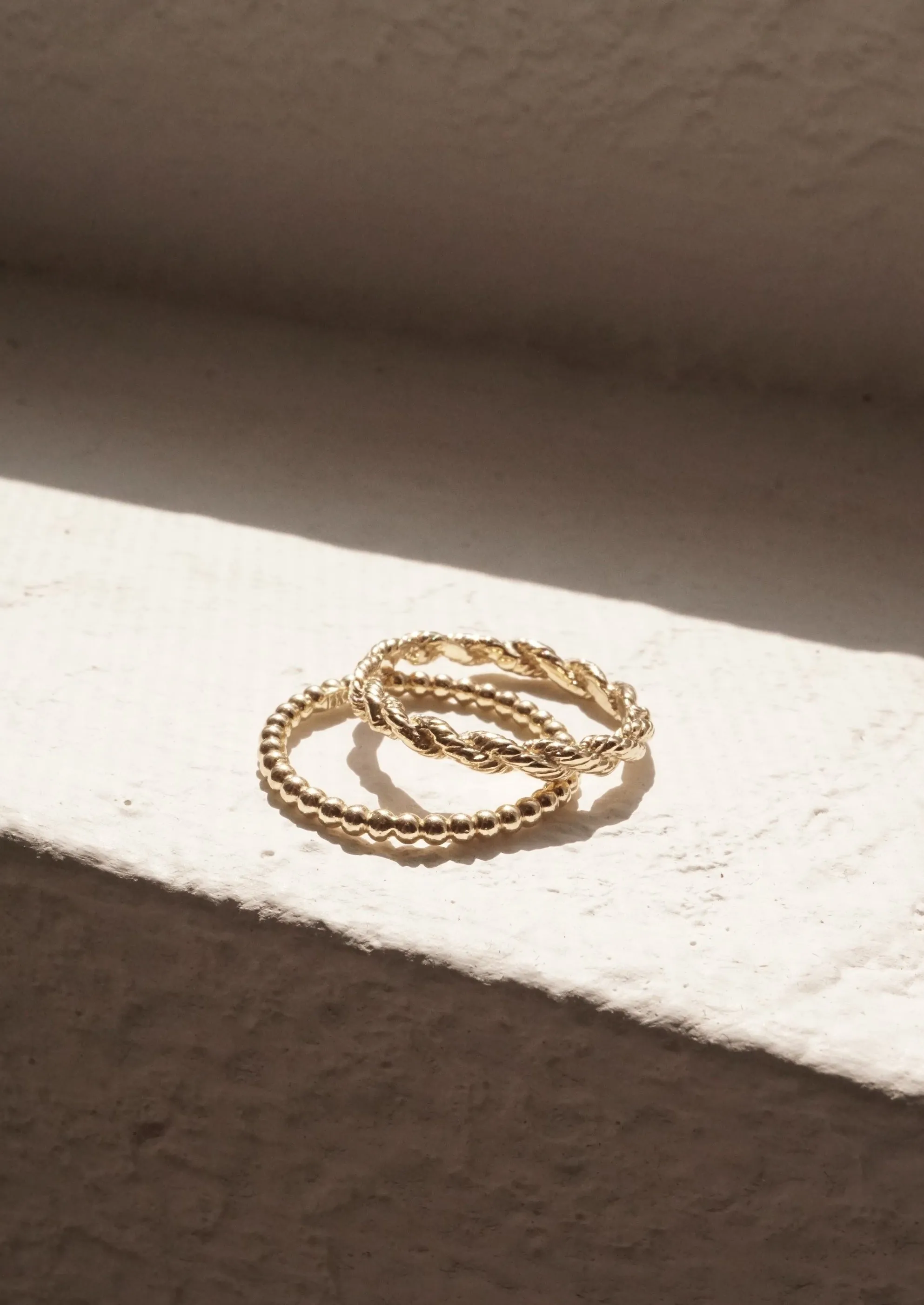 14k Gold Beads Eternity Band