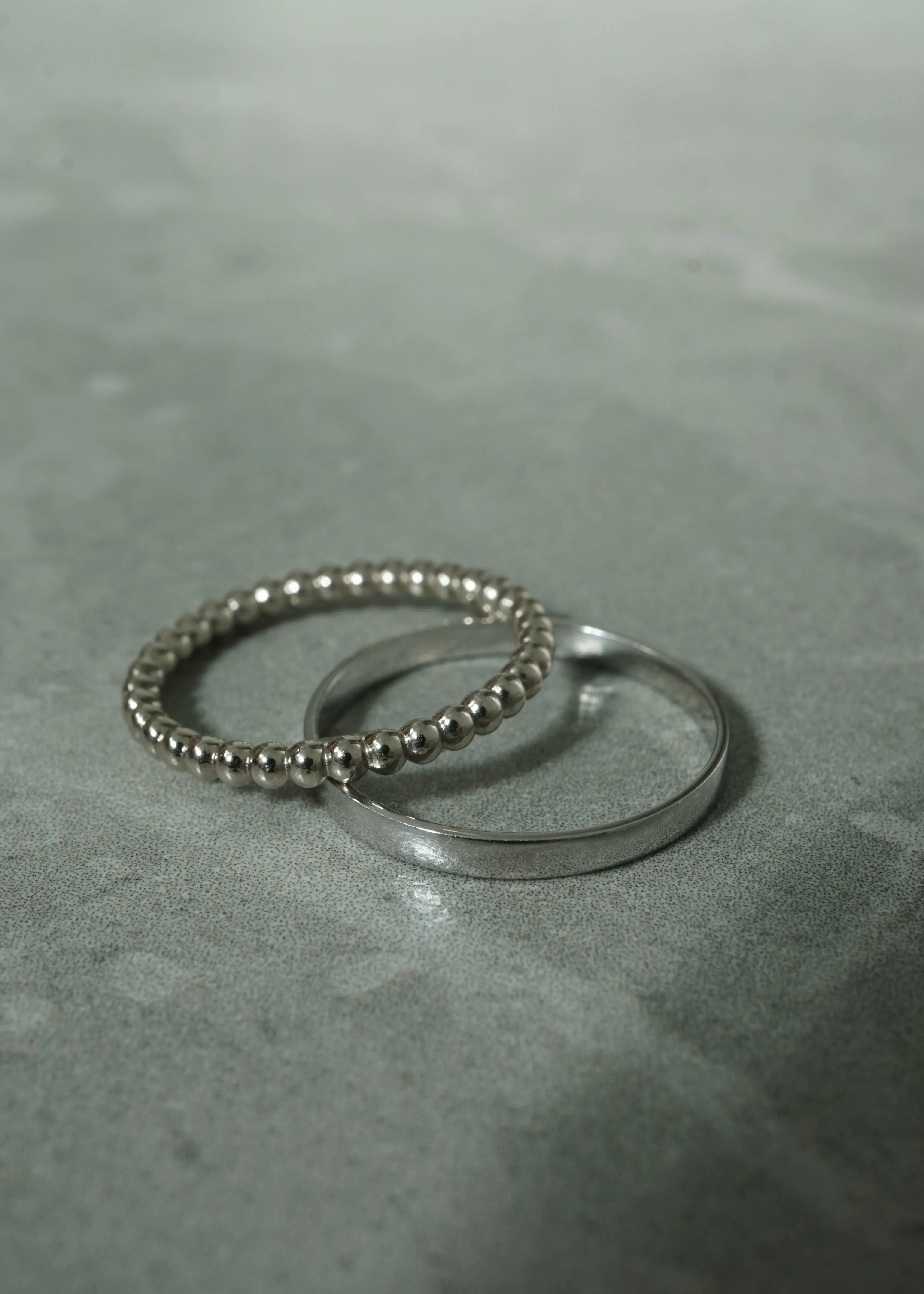 14k Gold Beads Eternity Band