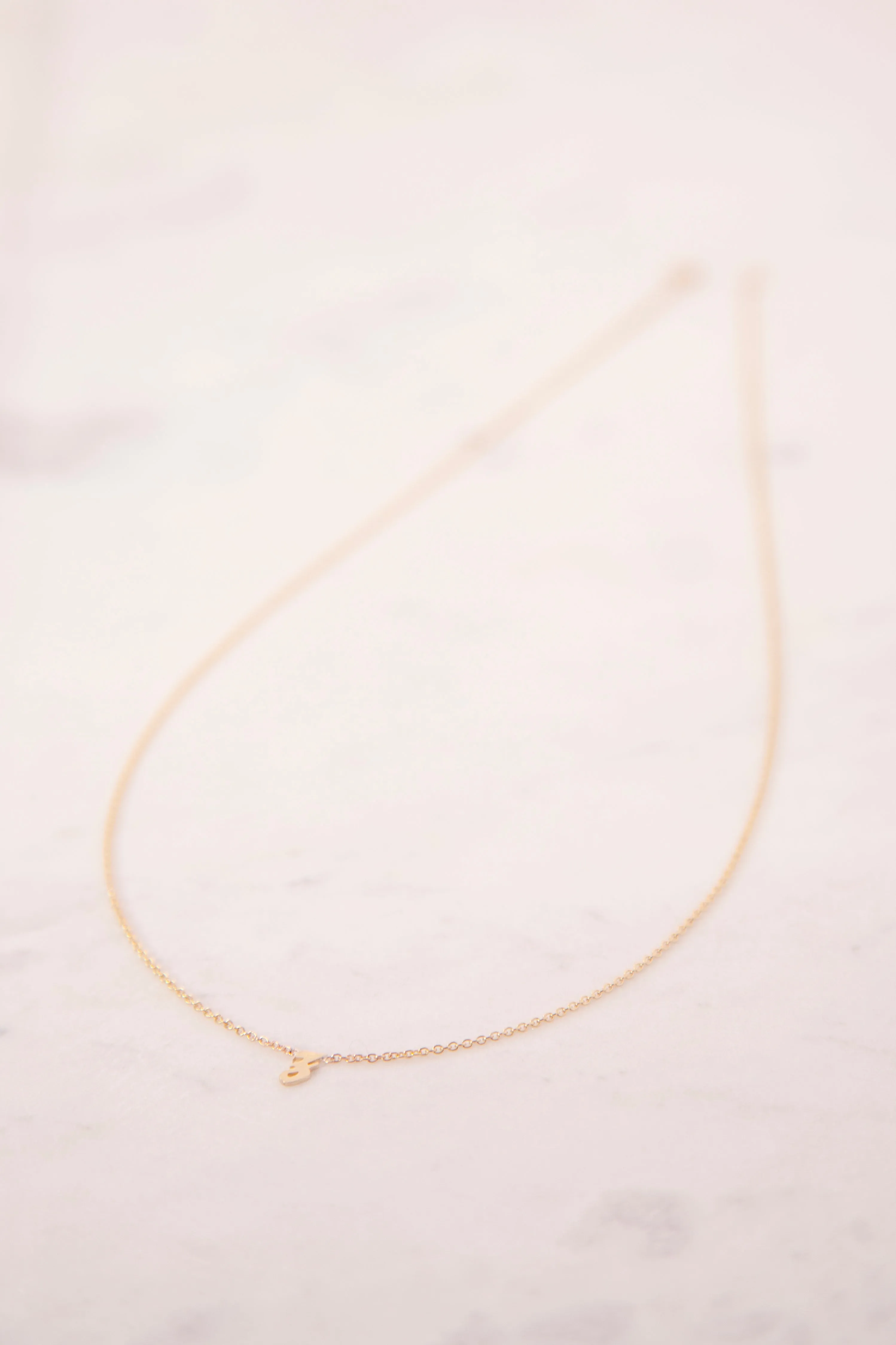 14K Gold Custom Initial Necklace
