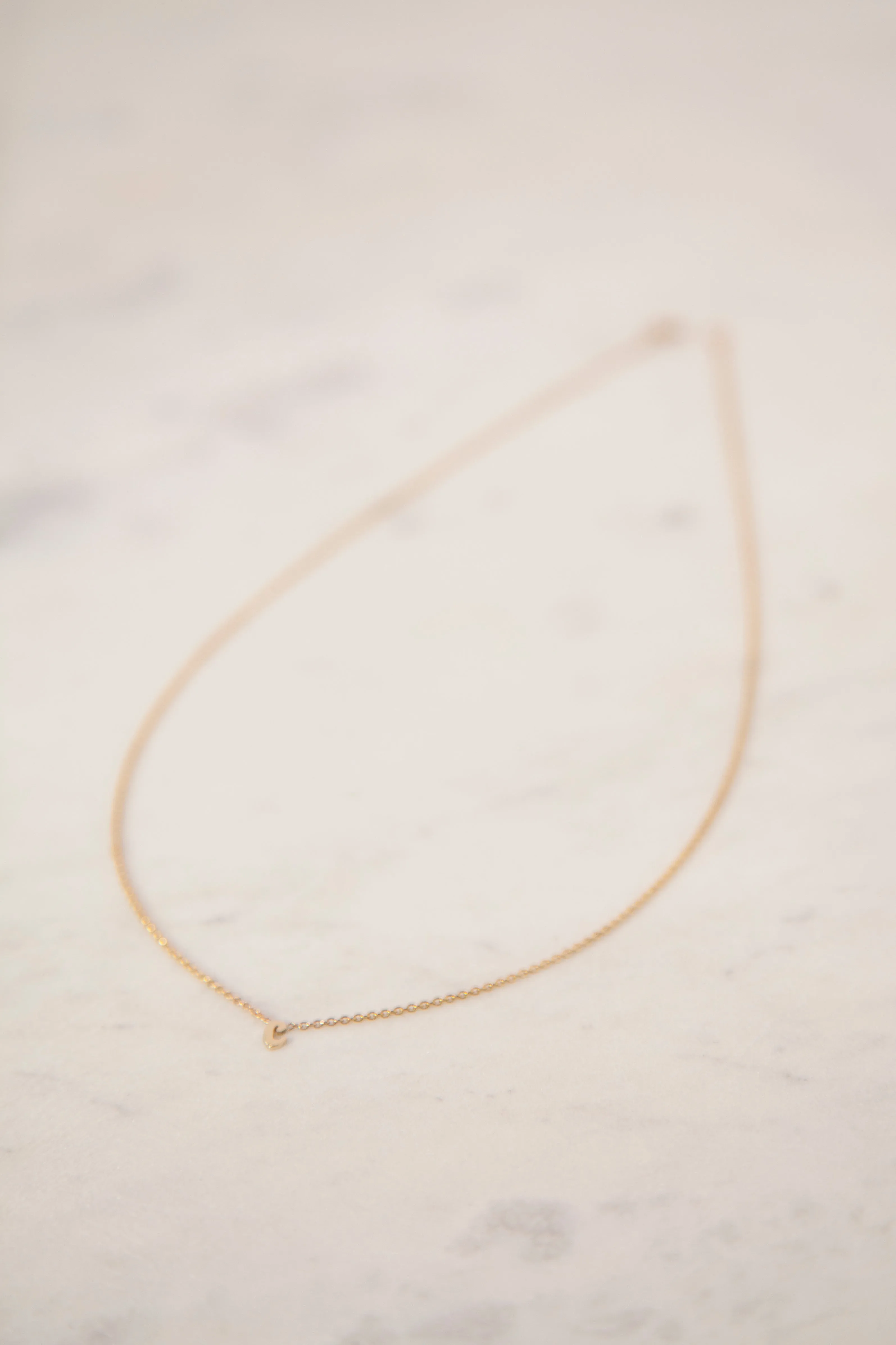 14K Gold Custom Initial Necklace