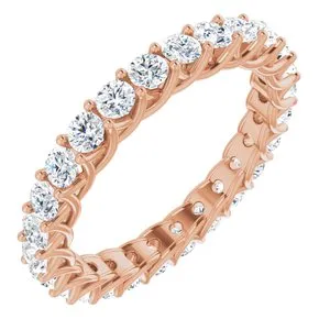 14K Rose 1 1/2 CTW Diamond Eternity Band