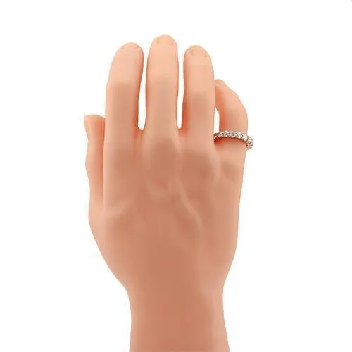 14k Rose Gold Diamond Eternity Band 3.88 Ctw
