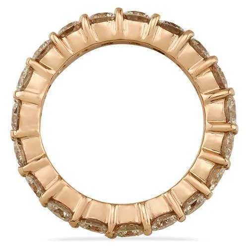 14k Rose Gold Diamond Eternity Band 3.88 Ctw