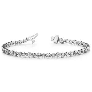 14k Solid Gold Round Cut Diamond Tennis Bracelet (1.55.cts.tw)