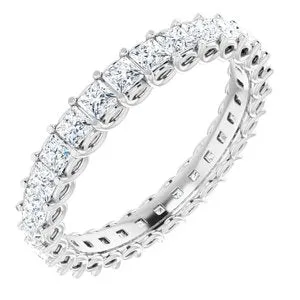 14K White 1 CTW Diamond Eternity Band