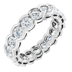 14K White 2 CTW Diamond Eternity Band