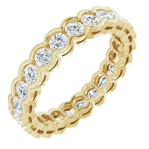 14K Yellow 1 3/8 CTW Diamond Eternity Band