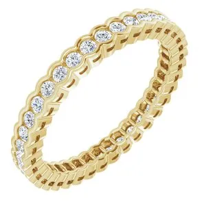 14K Yellow 1/2 CTW Diamond Eternity Band