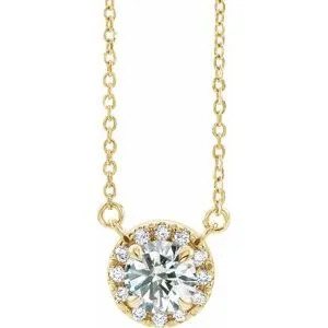 14K Yellow 1/5 CTW Diamond 18" Necklace