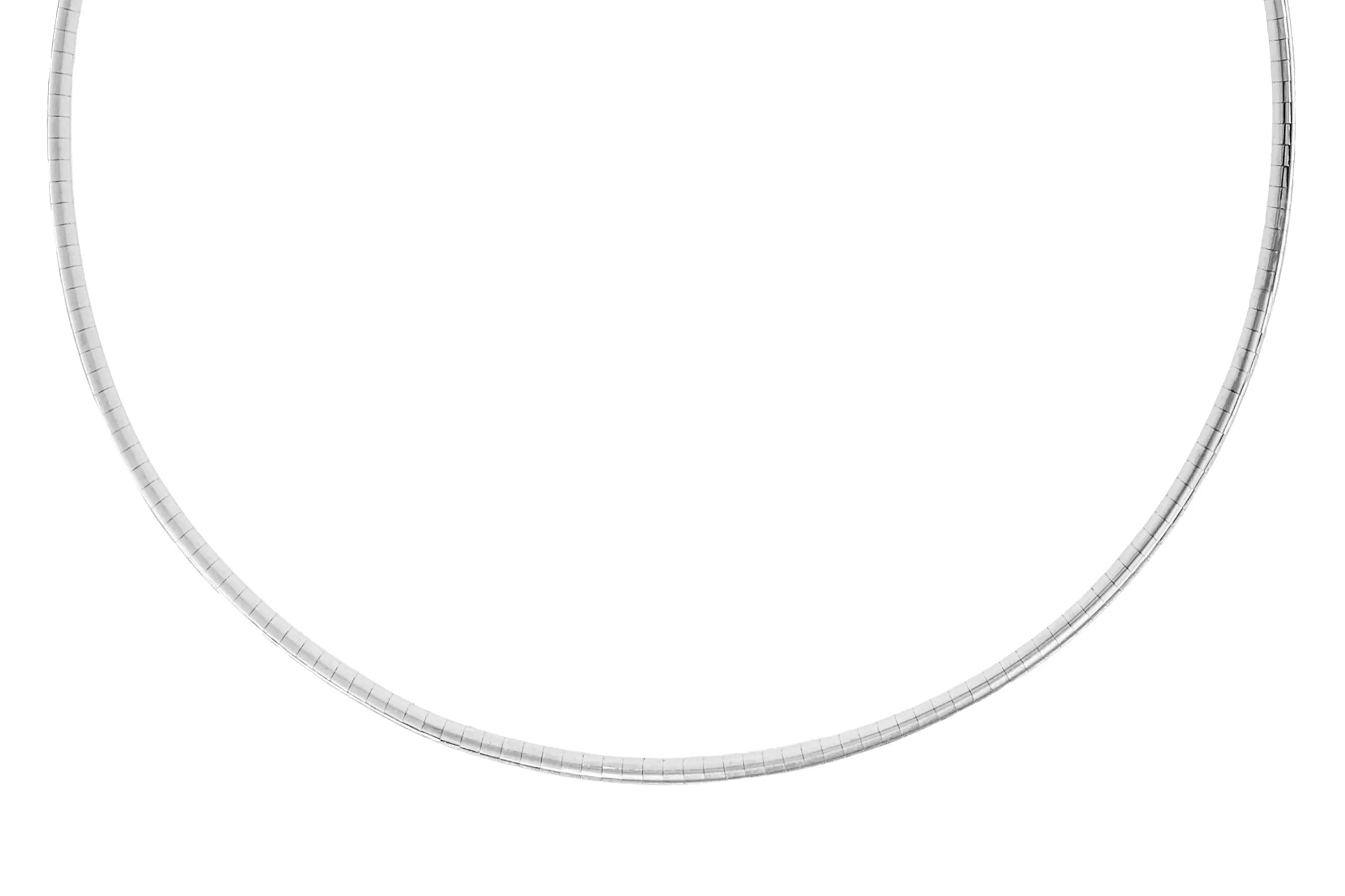 14k Yellow and White Gold Reversible Omega Charm Necklace