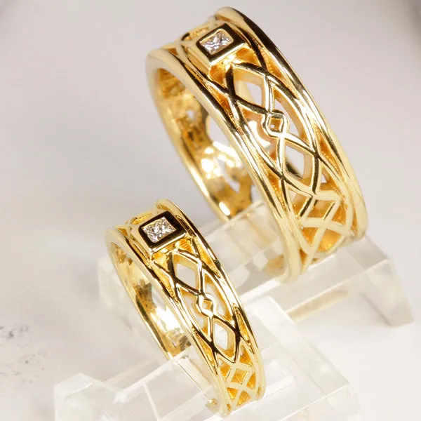 14K Yellow Diamond Ring Designed By Christopher Michael