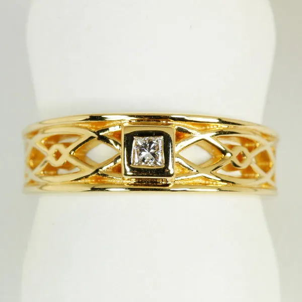 14K Yellow Diamond Ring Designed By Christopher Michael