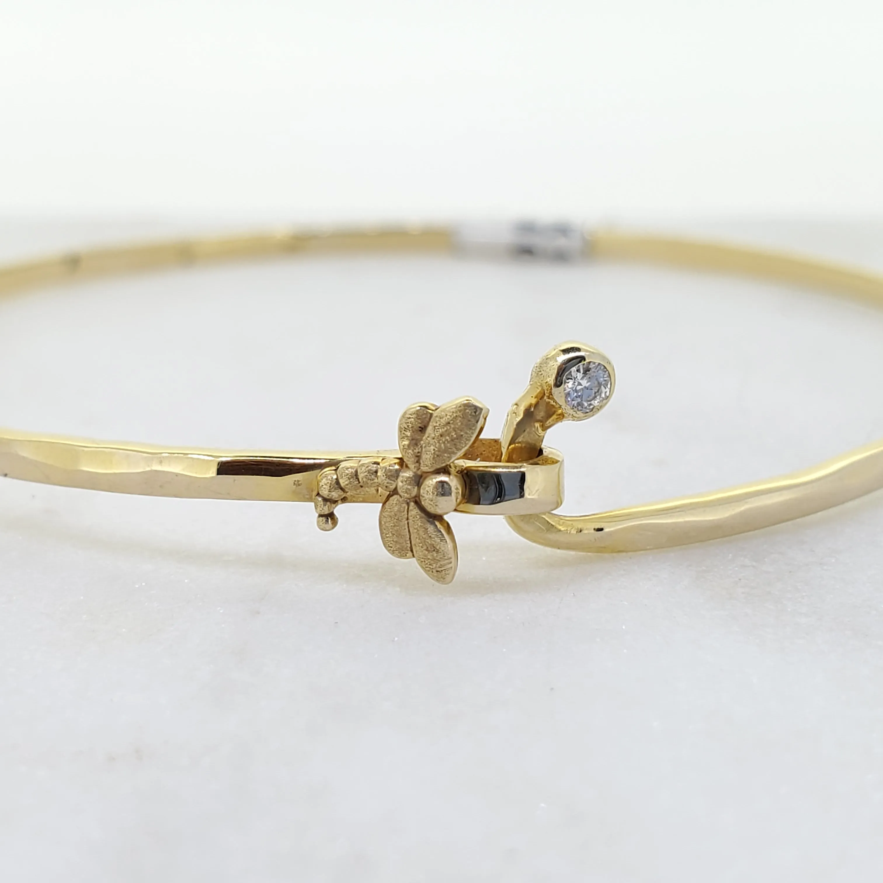 14k Yellow Gold  Dragonfly
