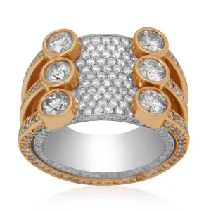 14k Yellow Gold Majestic Diamond Eternity Band 4.04 Ctw