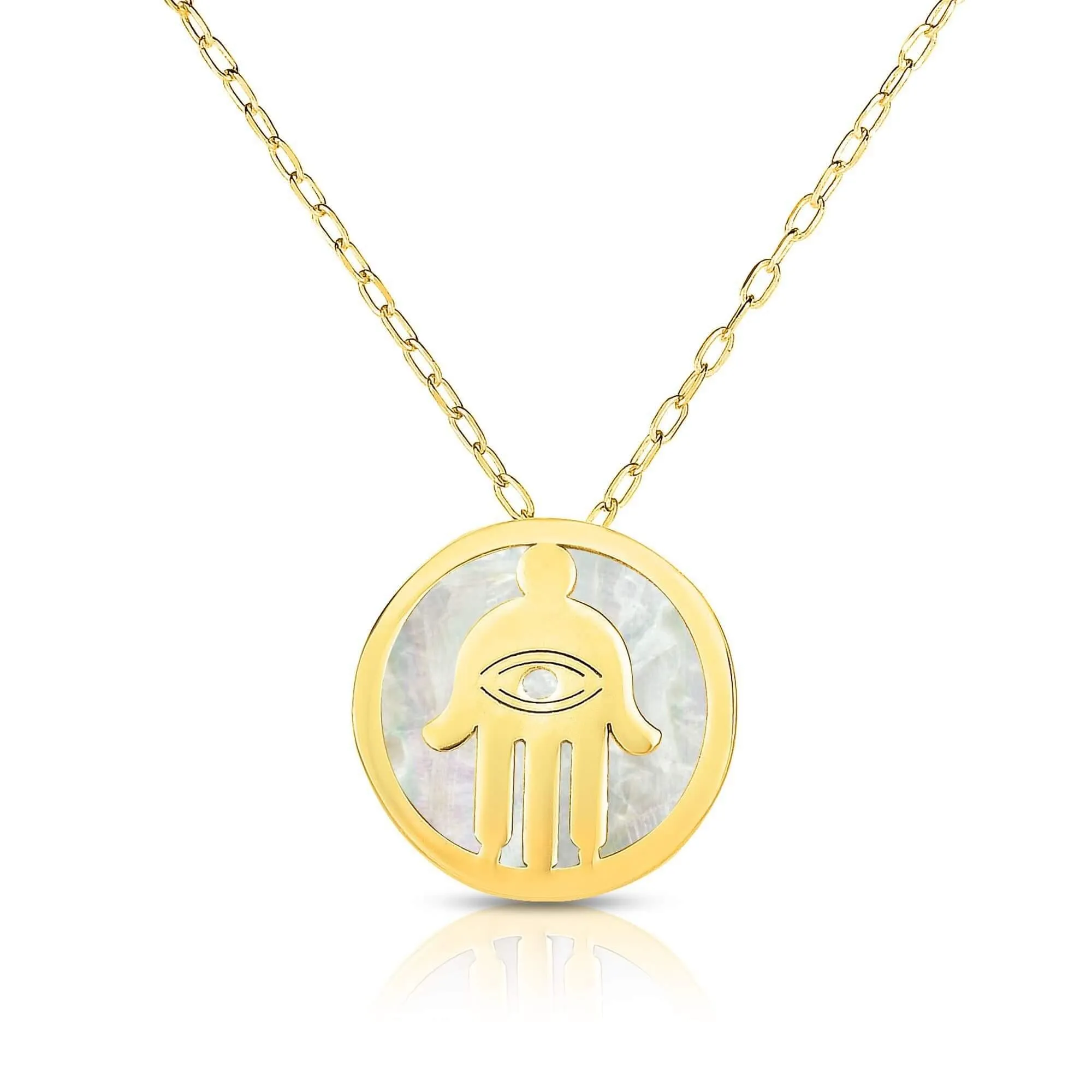 14kt Gold 16 inches Yellow Finish Chain:0.8mm Center Round Pendant:11mm Shiny Fancy Necklace with 1 inches Extender Spring Ring Clasp