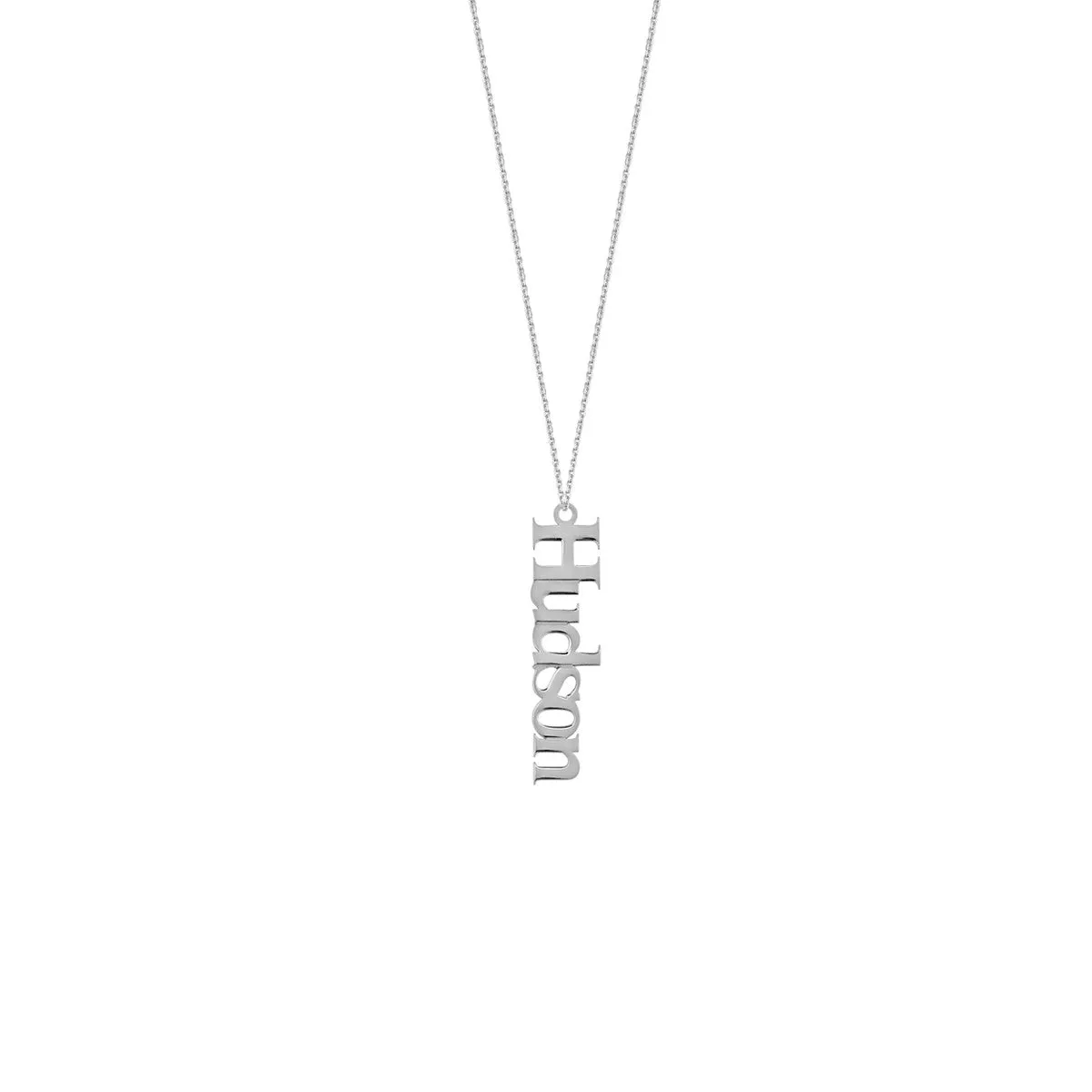 14kt Gold Classic Horizontal Nameplate Necklace
