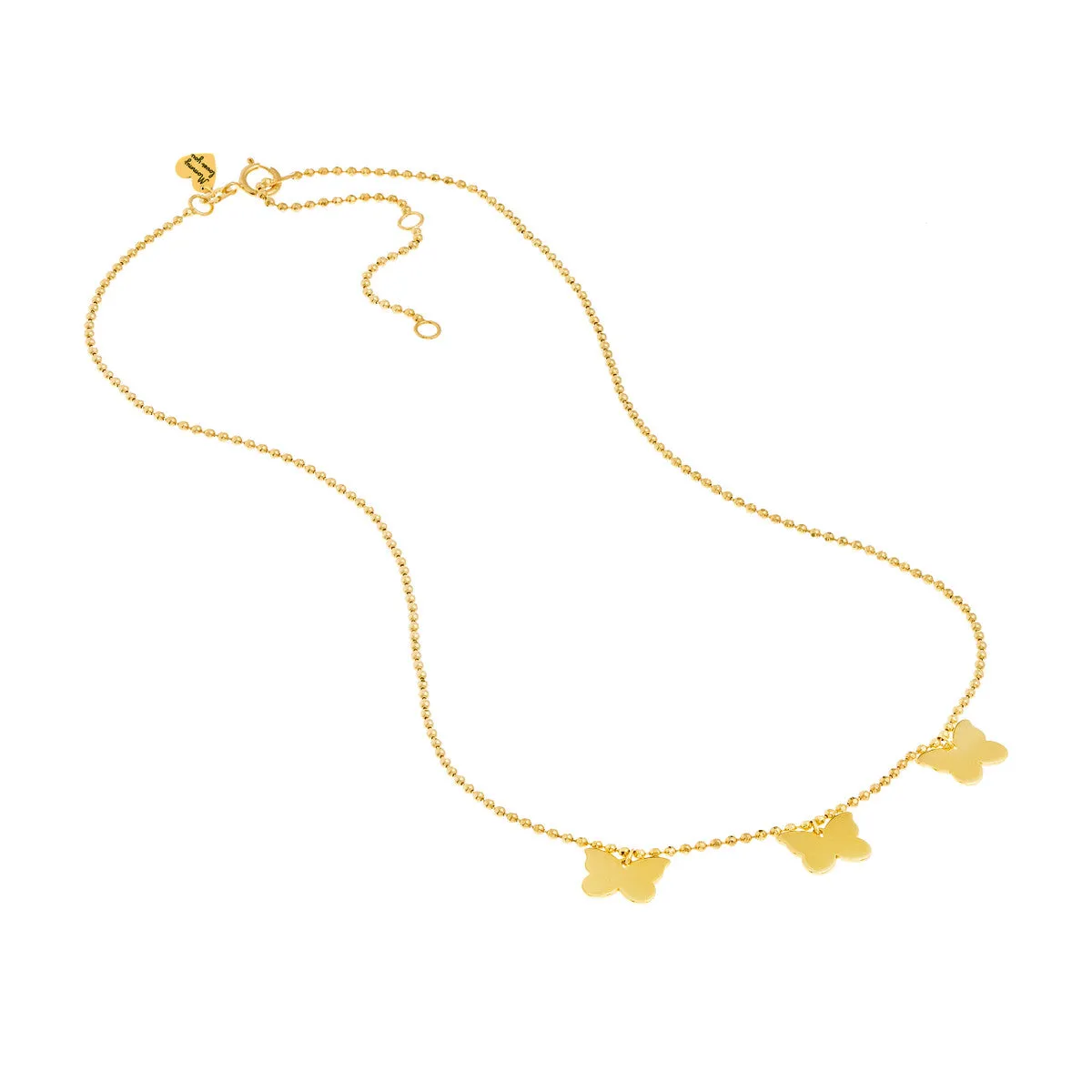 14kt Yellow Gold Children's Butterfly Pendant Necklace