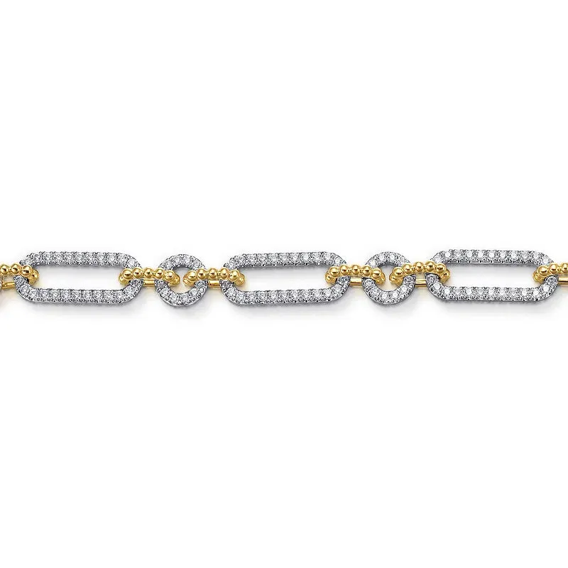 14KY Bujukan Diamond Link Bracelet