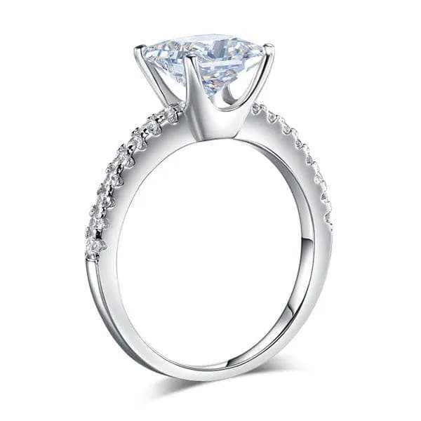 1.5 Ct Princess Cut Diamond Engagement Ring