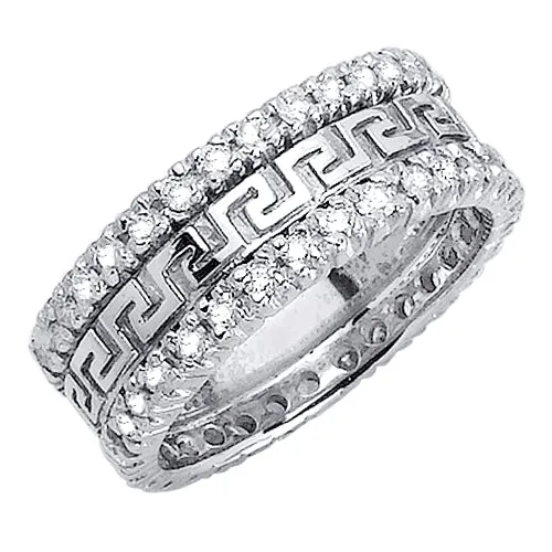 1.86ct 14K or 18K Two-Tone Gold Diamond Ring