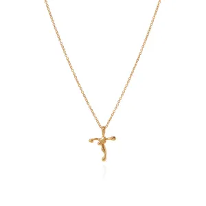 18k small organic cross