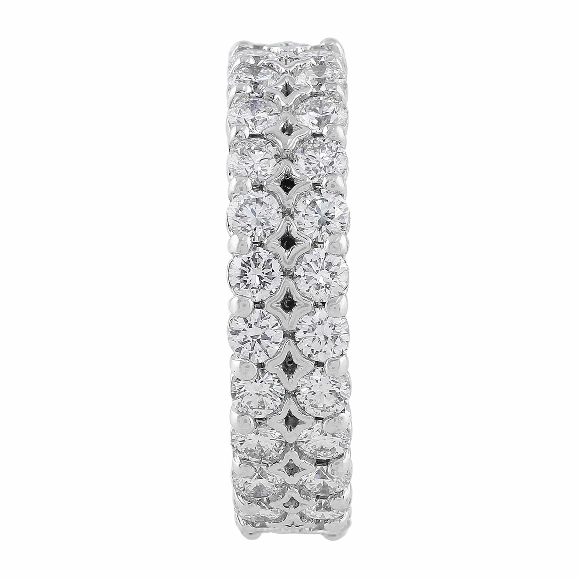 18k White Gold Diamond Eternity Prong Set Ring